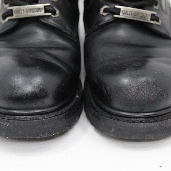 Harley Davidson Black Leather Riding Boots Stock #91005 - Picture 2 of 11